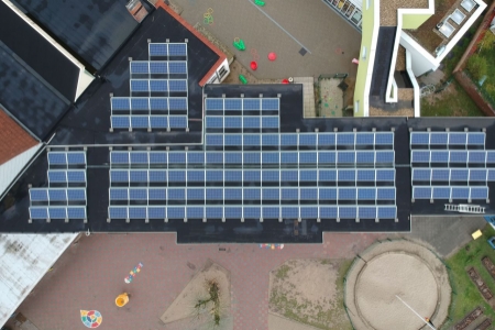 In Ganshoren, a school will now supply energy to an entire neighbourhood