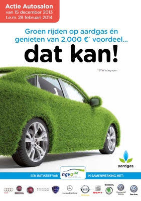 Premie van 2000€ voor auto op aardgas