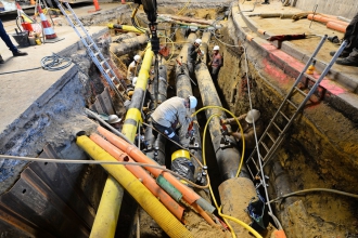 Gigantische werf op de site van Docks Bruxsel