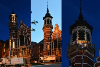 Nieuwe openbare verlichting aan het Kardinaal Mercierplein in Jette